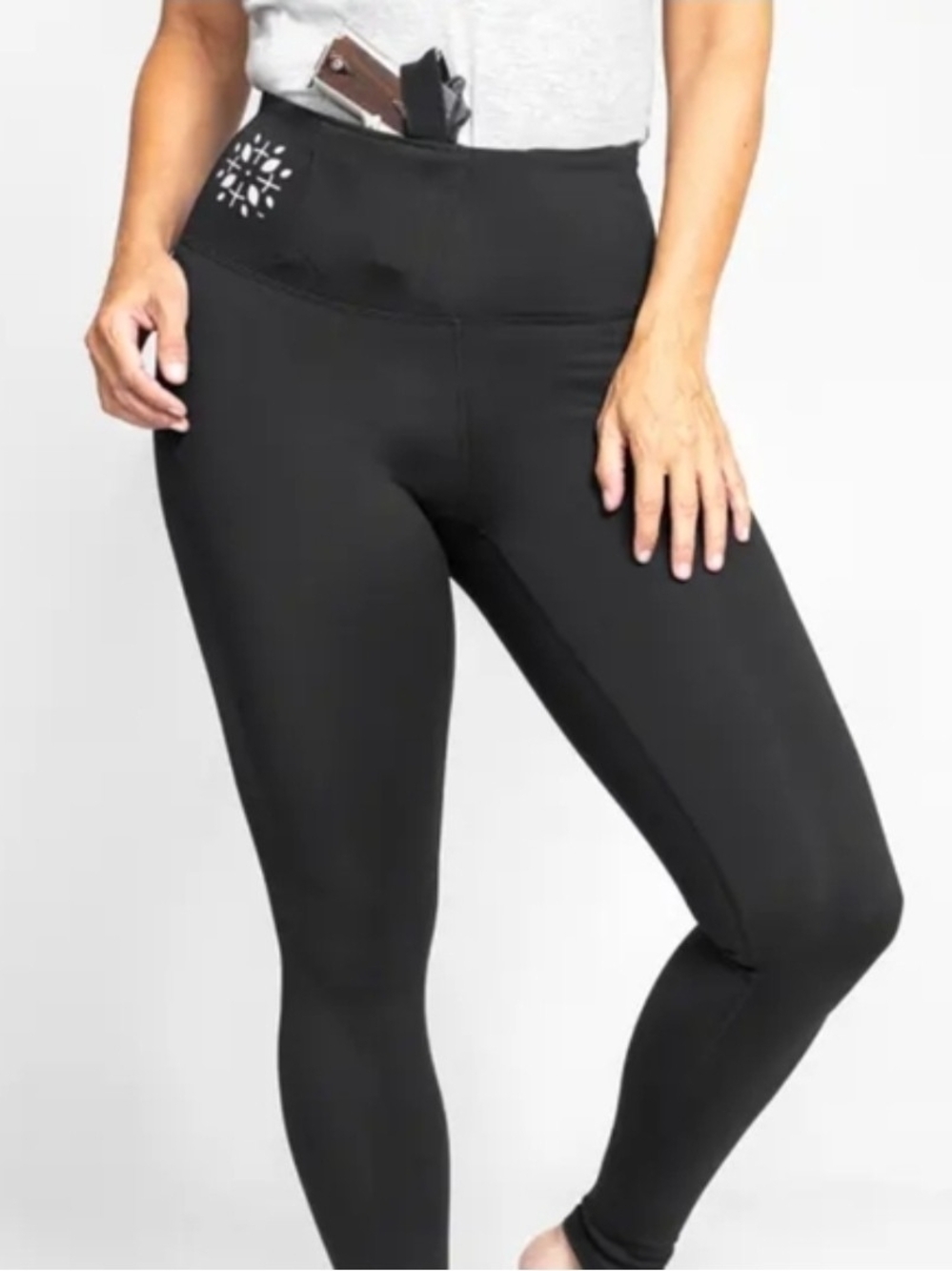 Tactica Concealed Carry High-Waist Black Women's Leggings Size S NWT